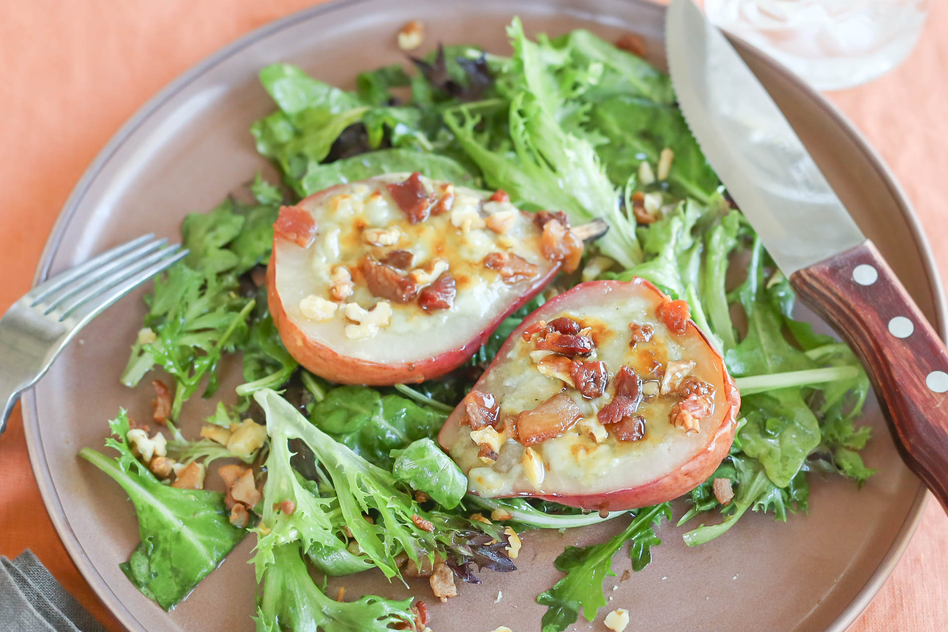 Baked Pears with Cheese, Walnuts & Honey California Pears